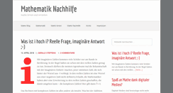 Desktop Screenshot of mathematik-nachhilfe.de