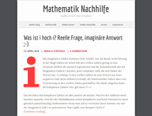 Tablet Screenshot of mathematik-nachhilfe.de